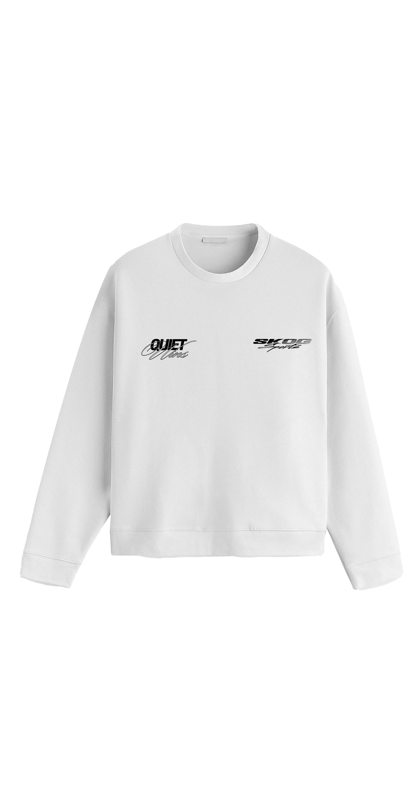 White Quiet Wins (002 Edition) — Organic Sweatshirt