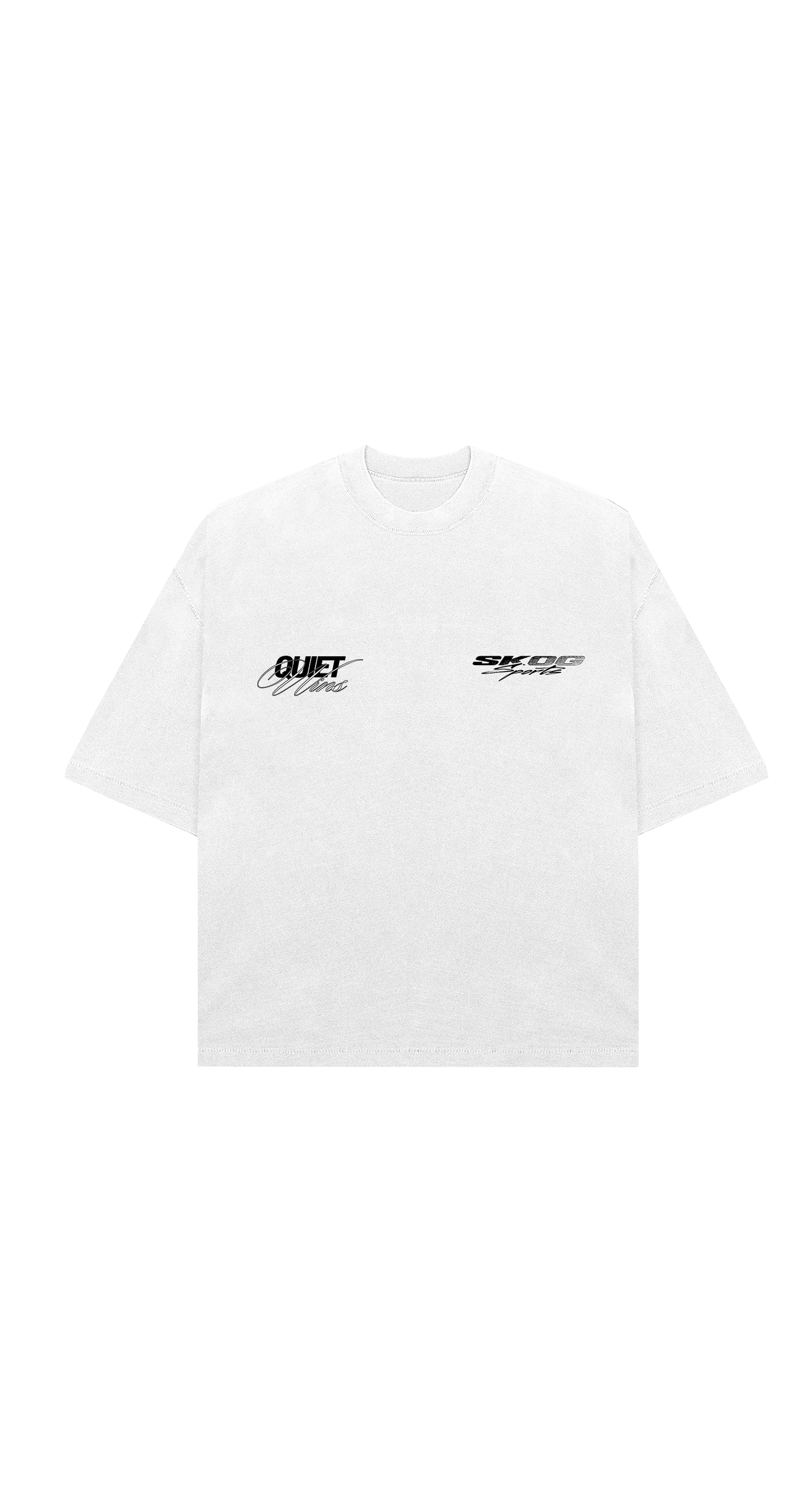 White Quiet Wins 002 Oversized T-Shirt