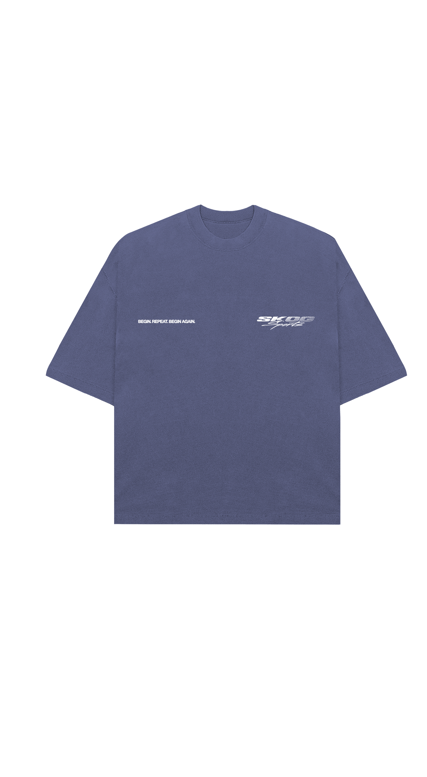 French Navy Begin. Repeat. Again. Oversized T-Shirt