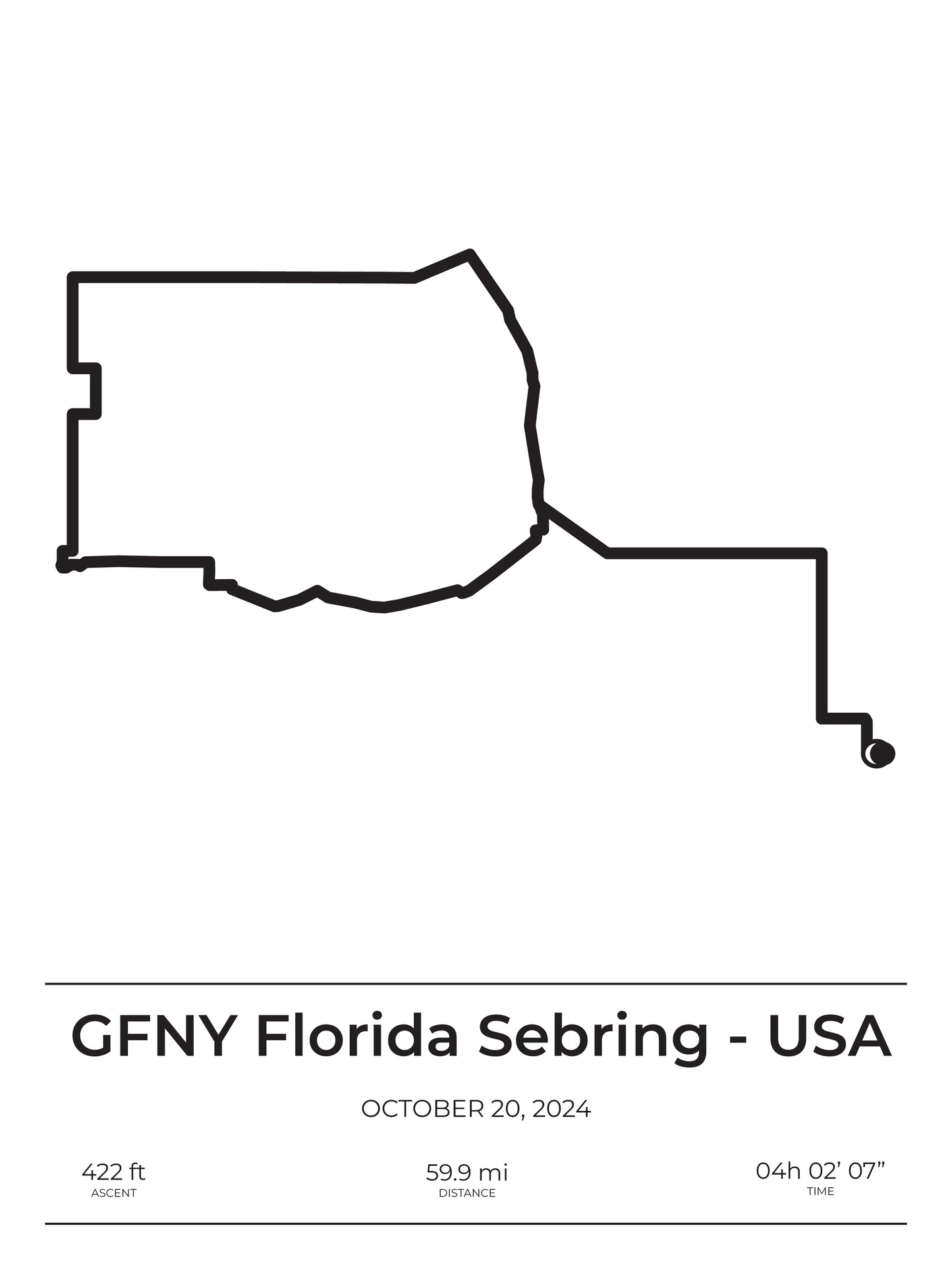 GFNY Florida Sebring 60 mi Poster