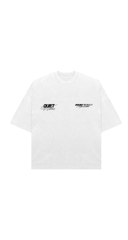 White Quiet Wins 002 Oversized T-Shirt
