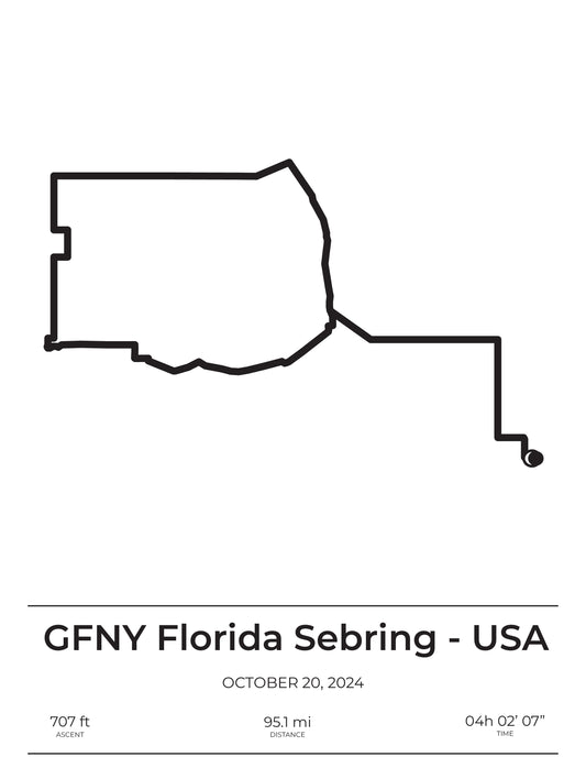 GFNY Florida Sebring Poster