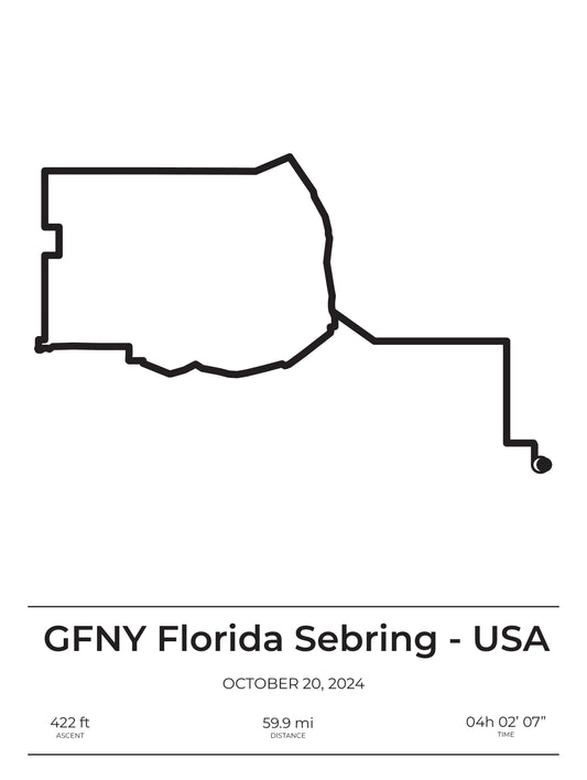 GFNY Florida Sebring 60 mi Poster