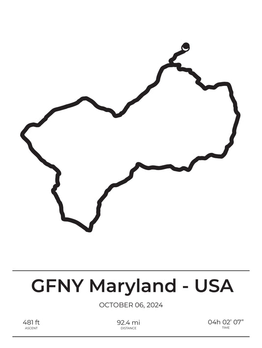 GFNY Maryland 92 mi Poster