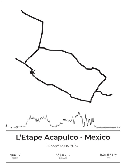2024 L'Etape Acapulco Poster - 108 km